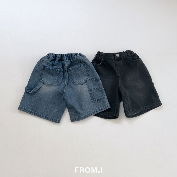 From I - Korean Children Fashion - #discoveringself - Carpender Half Denim Pants - 7