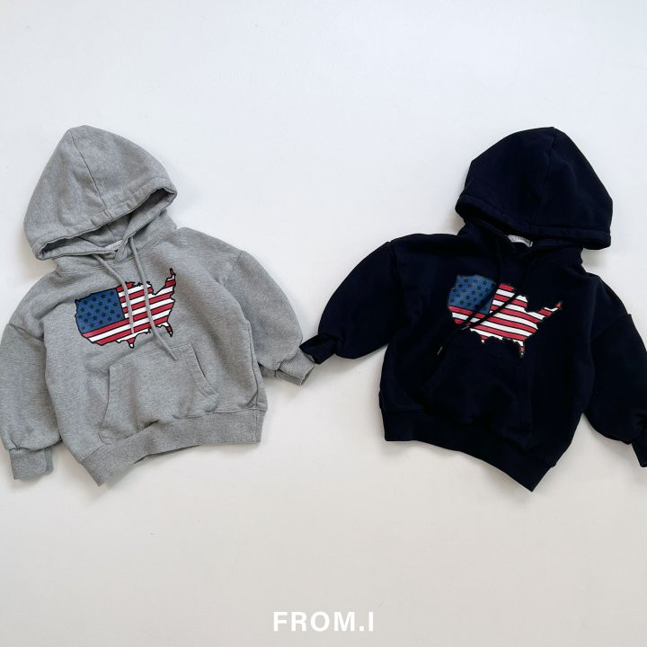 From I - Korean Children Fashion - #discoveringself - America Hoodie