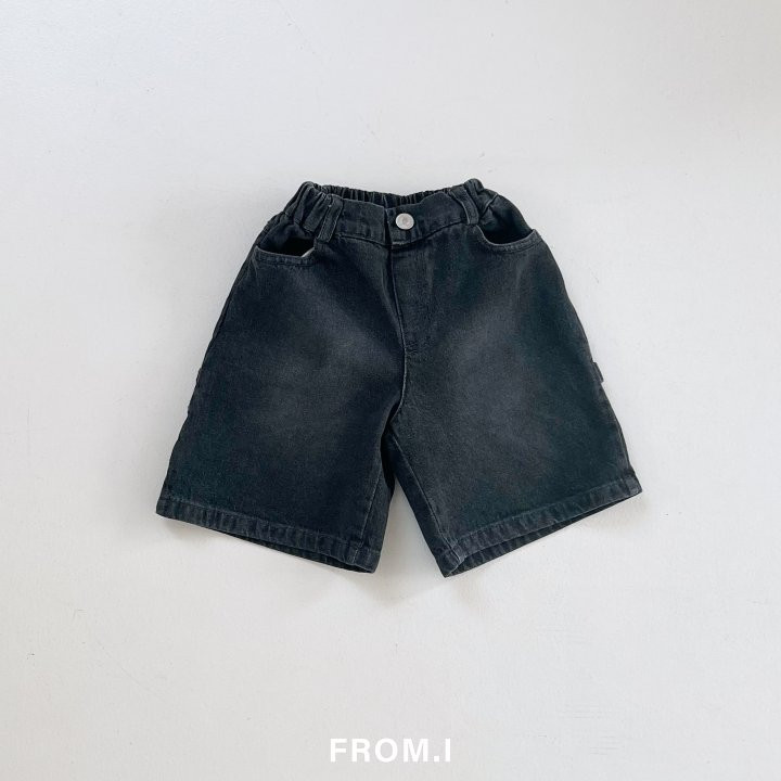From I - Korean Children Fashion - #fashionkids - Carpender Half Denim Pants - 8