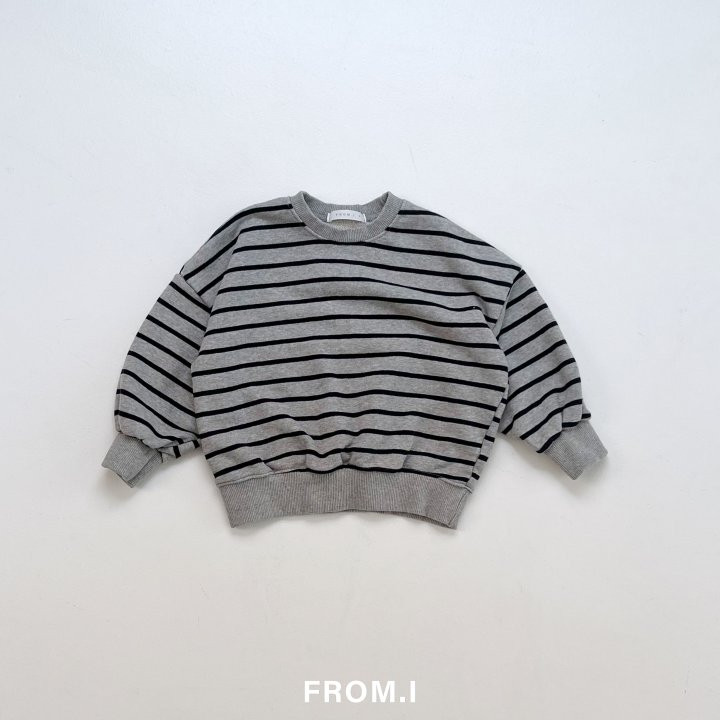 From I - Korean Children Fashion - #kidsshorts - Stripe Sweatshirts - 6