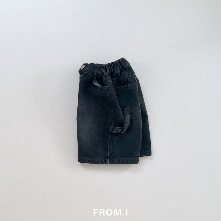 From I - Korean Children Fashion - #kidzfashiontrend - Carpender Half Denim Pants - 11