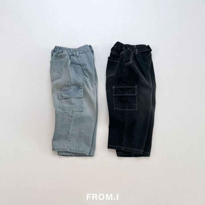 From I - Korean Children Fashion - #kidzfashiontrend - Cargo Denim Pants