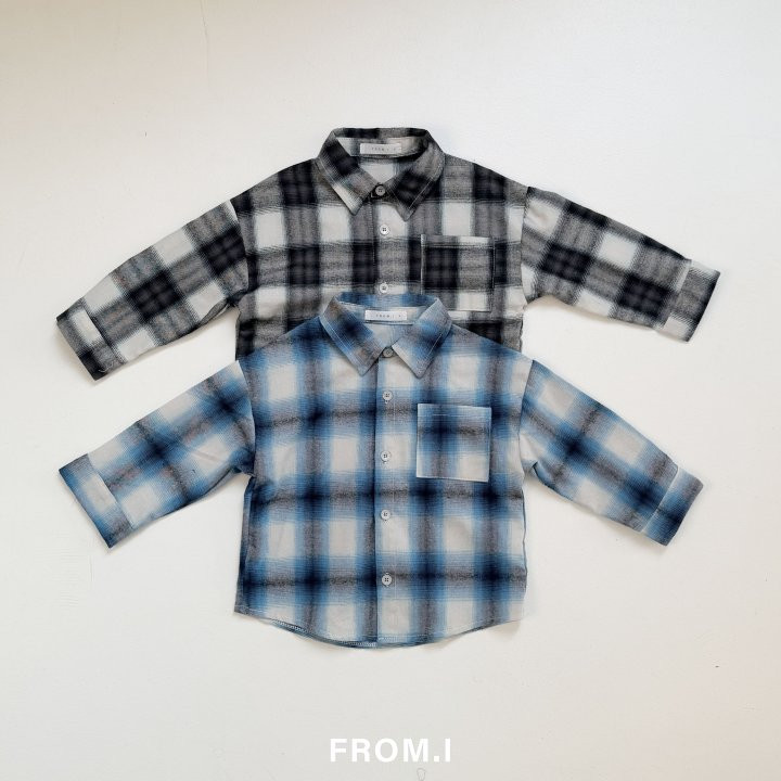 From I - Korean Children Fashion - #kidzfashiontrend - Check Shirt