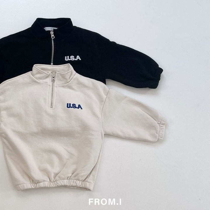 From I - Korean Children Fashion - #littlefashionista - Half Zip-up Sweatshirts - 2