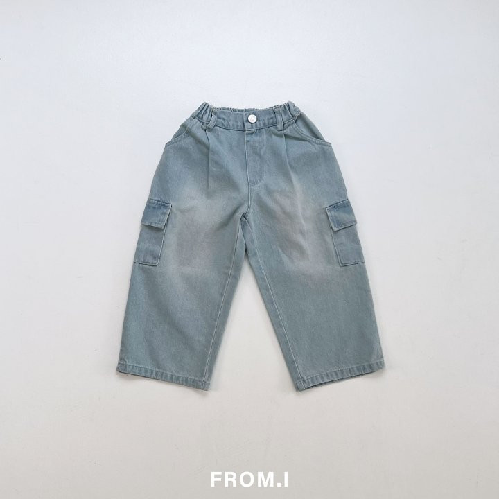 From I - Korean Children Fashion - #littlefashionista - Cargo Denim Pants - 3
