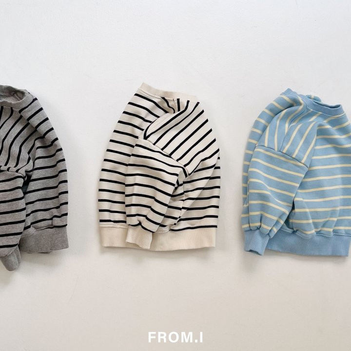From I - Korean Children Fashion - #minifashionista - Stripe Sweatshirts - 12