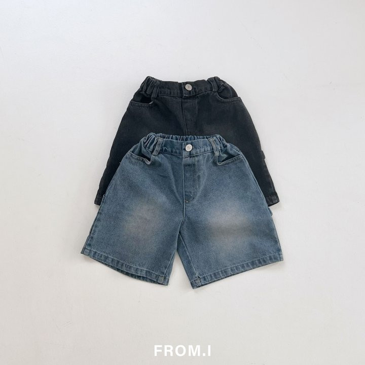 From I - Korean Children Fashion - #todddlerfashion - Carpender Half Denim Pants