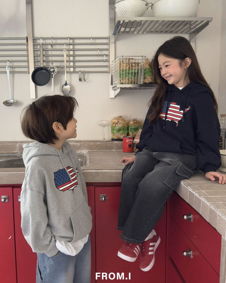 From I - Korean Children Fashion - #todddlerfashion - America Hoodie - 11