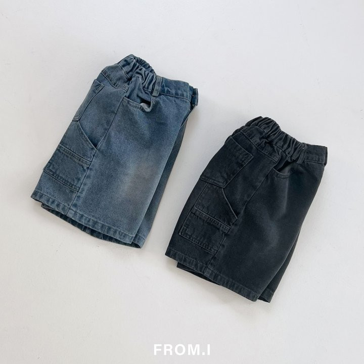 From I - Korean Children Fashion - #toddlerclothing - Carpender Half Denim Pants - 2