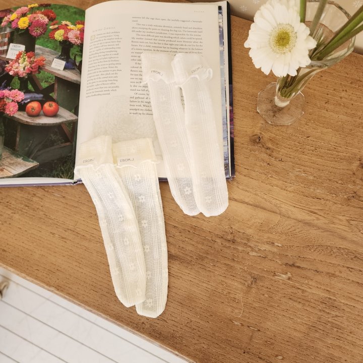 From J - Korean Baby Fashion - #babyboutique - Mimi Lace Knee Socks - 9