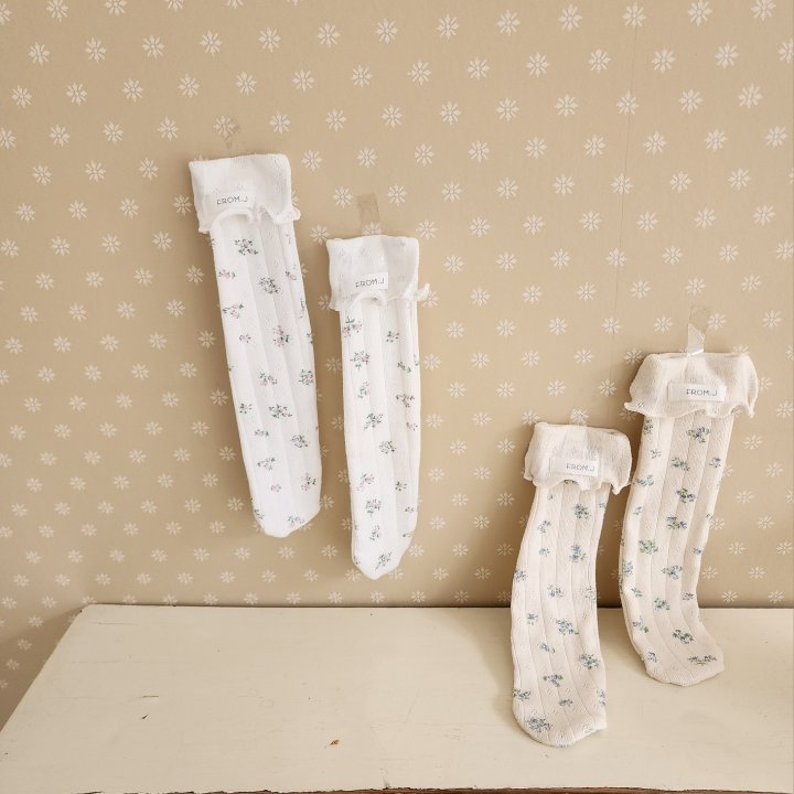 From J - Korean Baby Fashion - #babyboutique - Molly Eyelet Knee Socks - 8