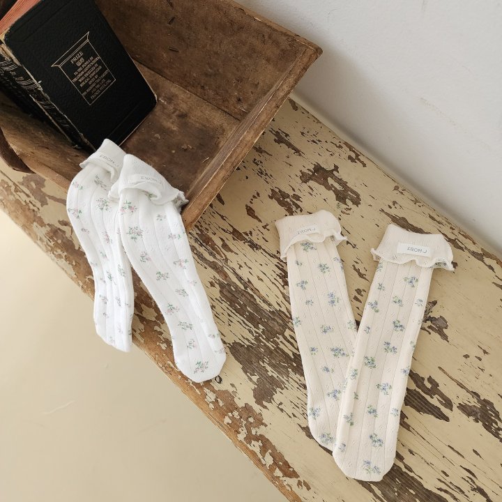 From J - Korean Baby Fashion - #babyboutiqueclothing - Molly Eyelet Knee Socks - 9