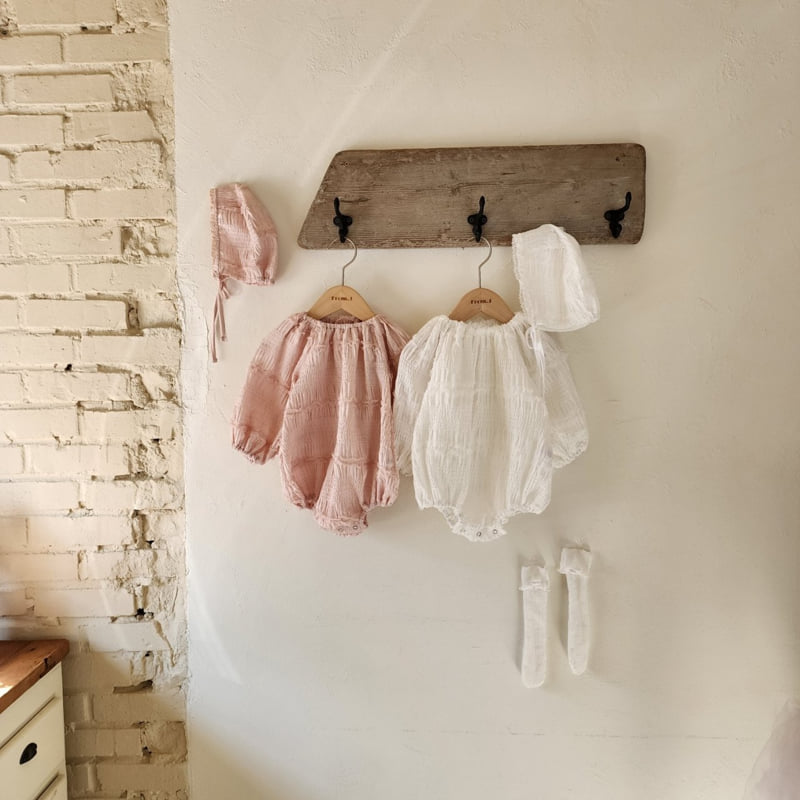 From J - Korean Baby Fashion - #babyfashion - Maybe Bonnet Suit Set - 12