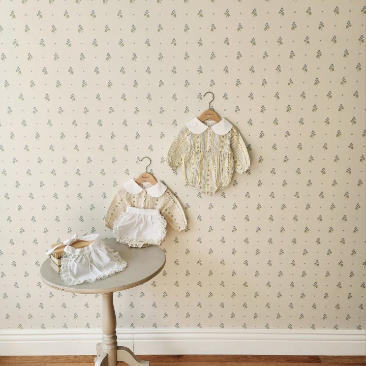 From J - Korean Baby Fashion - #babyfashion - Louis Jacquard Suit Apron Set - 5