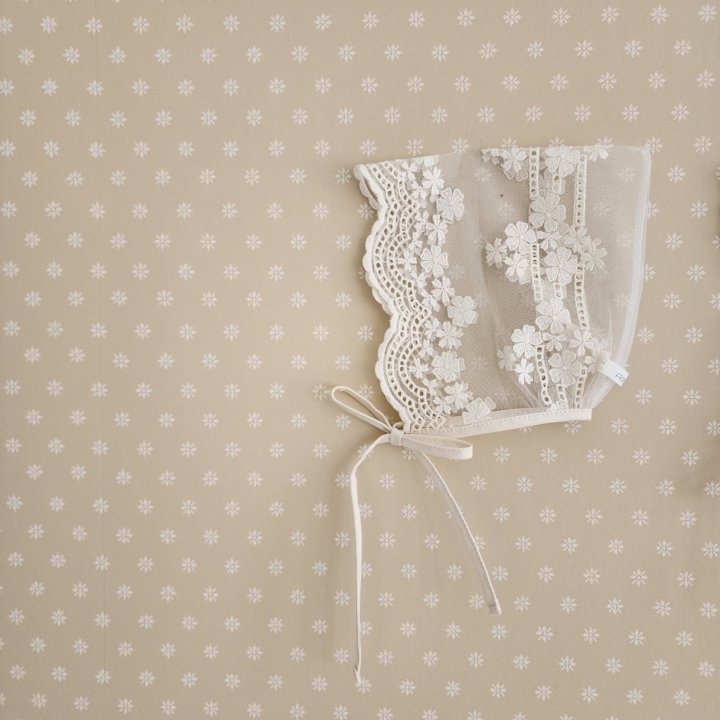 From J - Korean Baby Fashion - #babylifestyle - Mesh Lace Bonnet