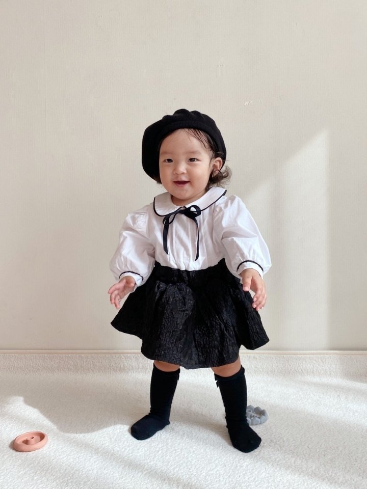 From J - Korean Baby Fashion - #babywear - Pin Tuck Suit Boy Ribbon Brooch Set - 11
