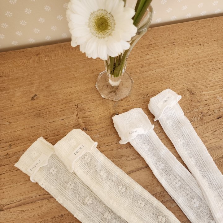 From J - Korean Baby Fashion - #onlinebabyboutique - Mimi Lace Knee Socks - 6