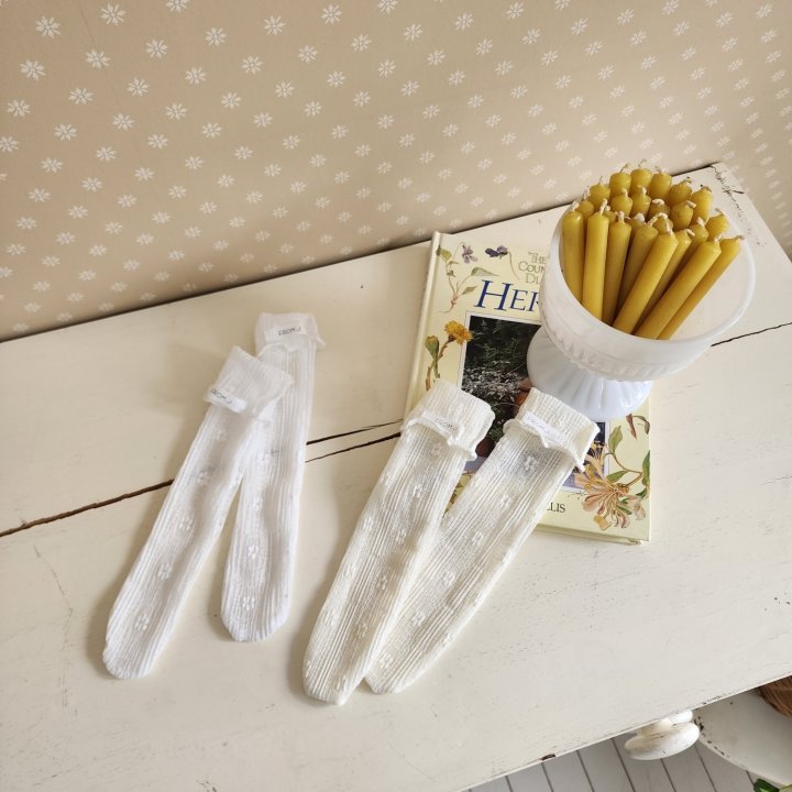 From J - Korean Baby Fashion - #smilingbaby - Mimi Lace Knee Socks - 8