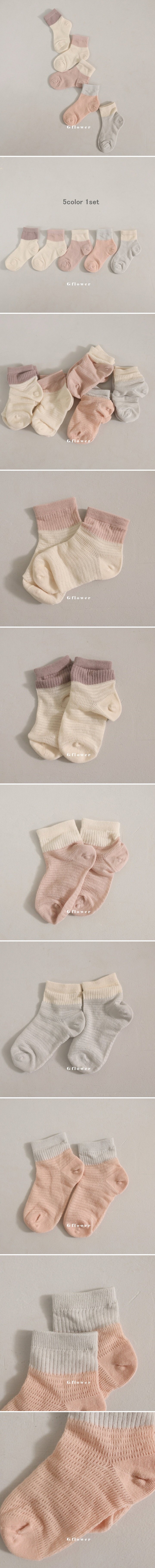 G Flower - Korean Baby Fashion - #babylifestyle - Color Socks Set