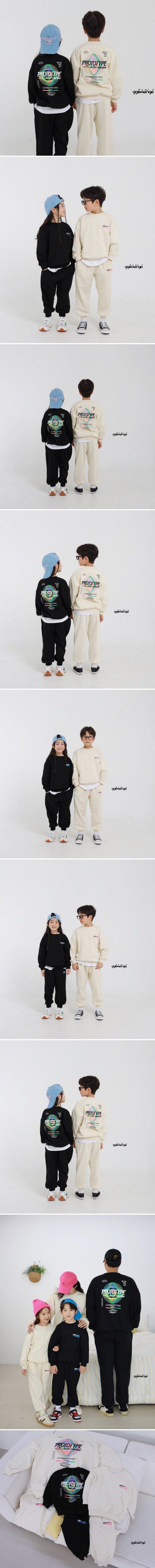 Ggomenge - Korean Children Fashion - #childrensboutique - Proto Top Bottom Set with Mom