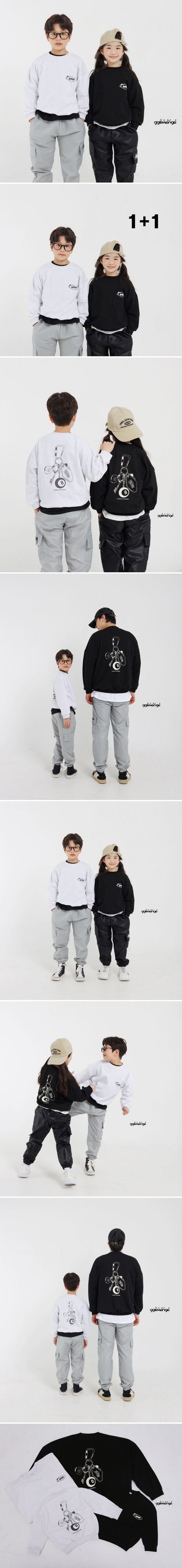 Ggomenge - Korean Children Fashion - #designkidswear - Keyring Pullover 1+1 Set with Mom