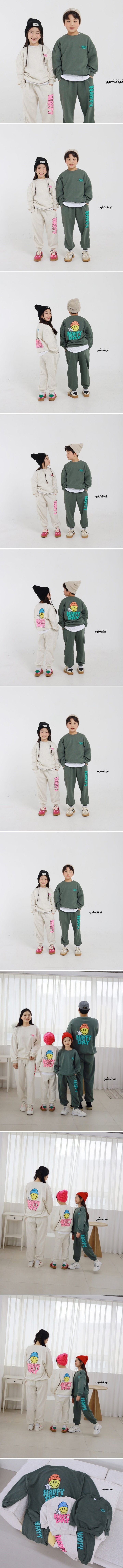 Ggomenge - Korean Children Fashion - #designkidswear - Happy Day Top Bottom Set with Mom