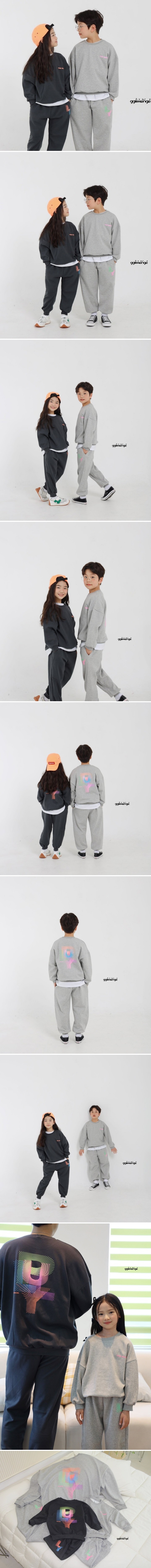 Ggomenge - Korean Children Fashion - #kidzfashiontrend - Round Top Bottom Set with Mom