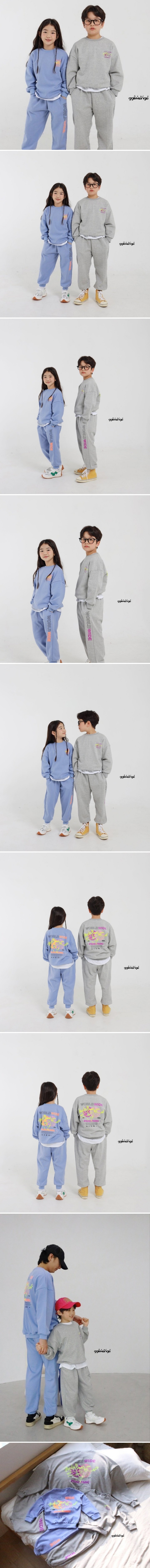 Ggomenge - Korean Children Fashion - #minifashionista - Safe Top Bottom Set with Mom