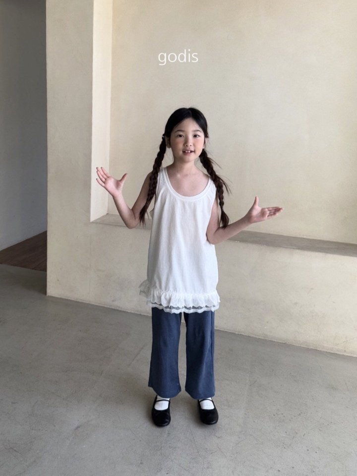 Godis - Korean Children Fashion - #childofig - Lace Inner Tee - 2