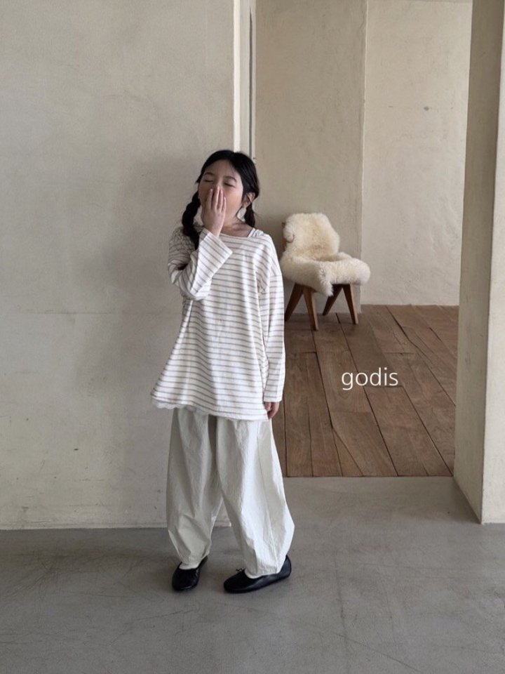 Godis - Korean Children Fashion - #childofig - ST Boat Neck Tee - 2
