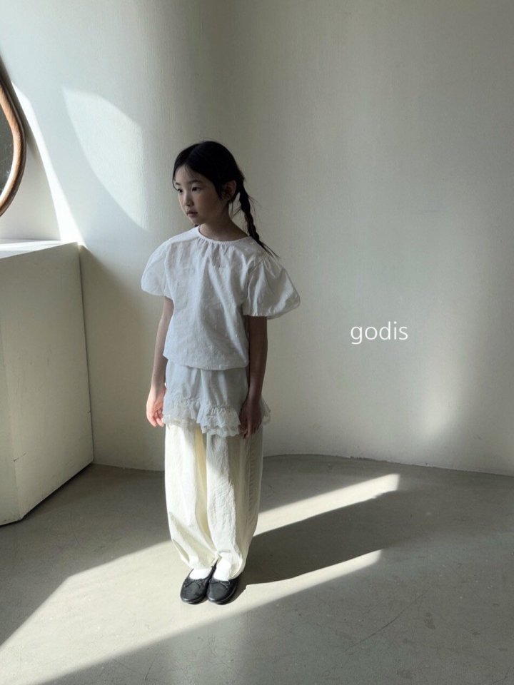 Godis - Korean Children Fashion - #childrensboutique - Balloon Sleeve Blouse - 6