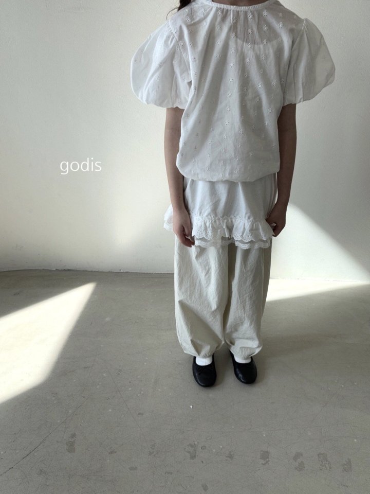Godis - Korean Children Fashion - #designkidswear - Balloon Sleeve Blouse - 7