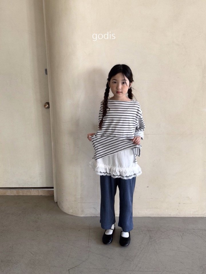 Godis - Korean Children Fashion - #fashionkids - Lace Inner Tee - 7