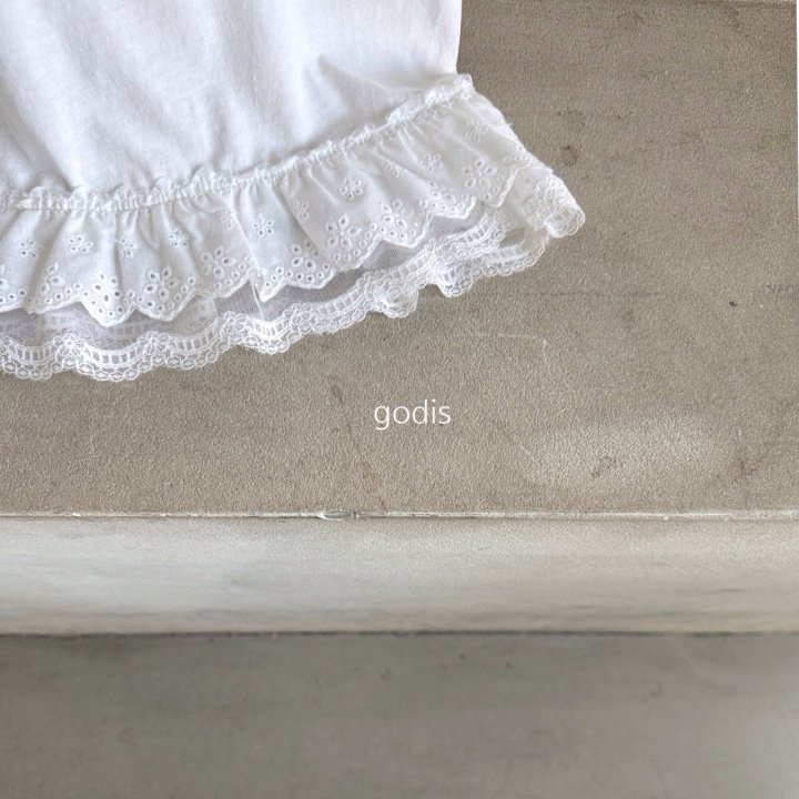 Godis - Korean Children Fashion - #kidsshorts - Lace Inner Tee - 8