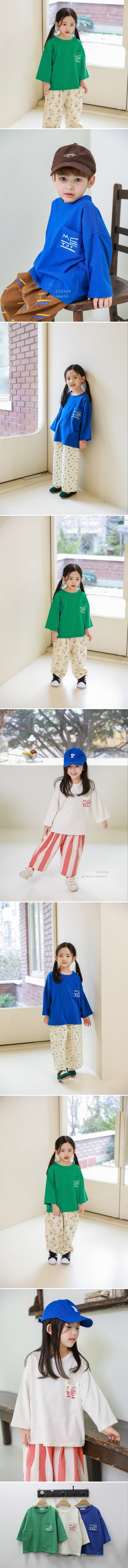 Green Tomato - Korean Children Fashion - #kidzfashiontrend - ME Pocket Tee (Junior)