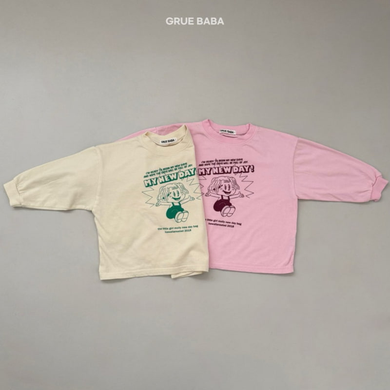 Grue Baba - Korean Children Fashion - #designkidswear - New Day Tee