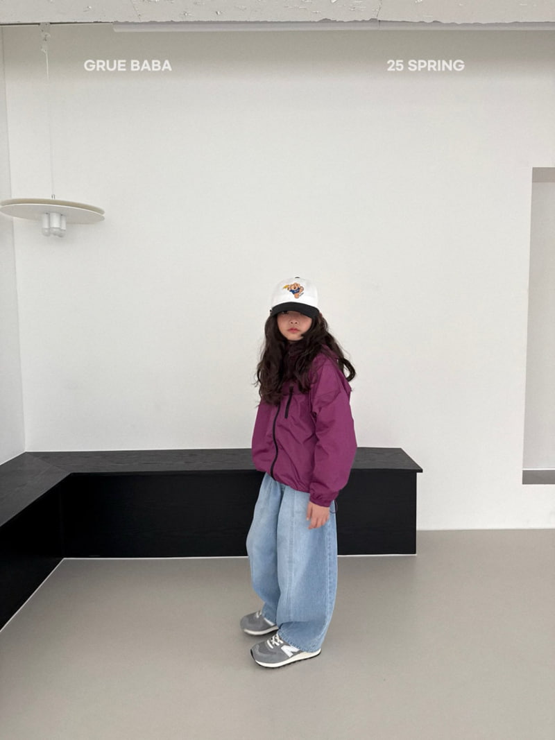 Grue Baba - Korean Children Fashion - #fashionkids - Brown Denim Pants - 6