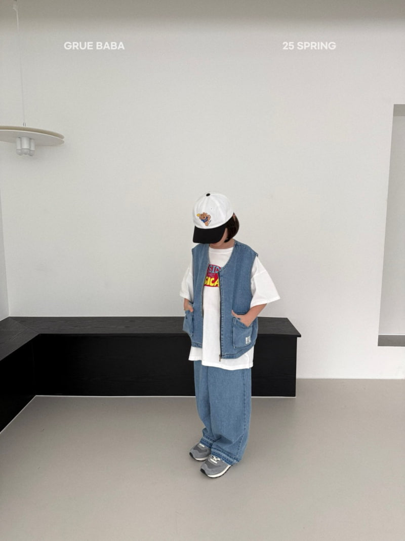Grue Baba - Korean Children Fashion - #fashionkids - Loli Denim Pants - 10