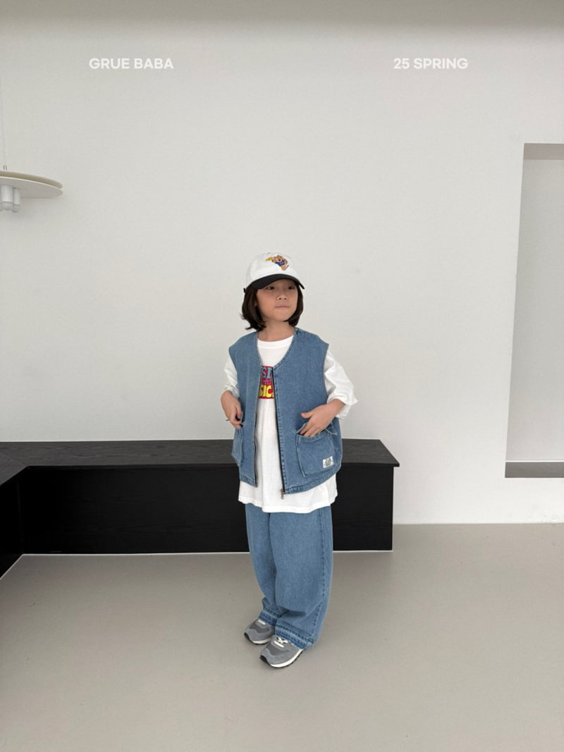 Grue Baba - Korean Children Fashion - #kidsshorts - Loli Denim Pants - 11