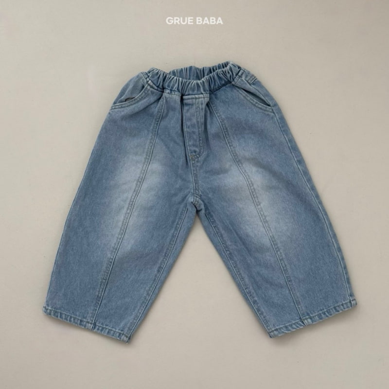 Grue Baba - Korean Children Fashion - #stylishchildhood - Brown Denim Pants