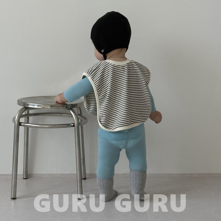 Guru Guru - Korean Baby Fashion - #babyboutiqueclothing - Stripe Bib - 10