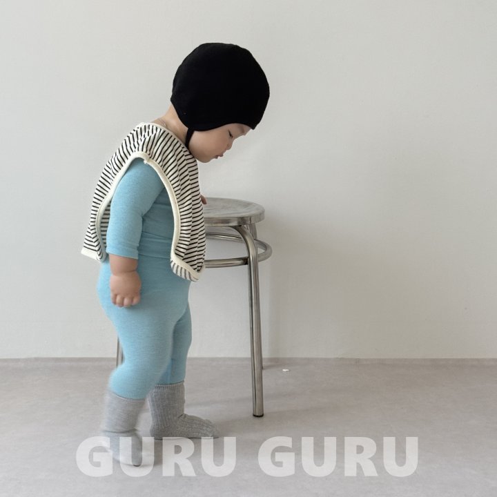 Guru Guru - Korean Baby Fashion - #babyclothing - Stripe Bib - 11