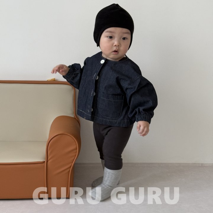 Guru Guru - Korean Baby Fashion - #babygirlfashion - Denim Jacket - 6