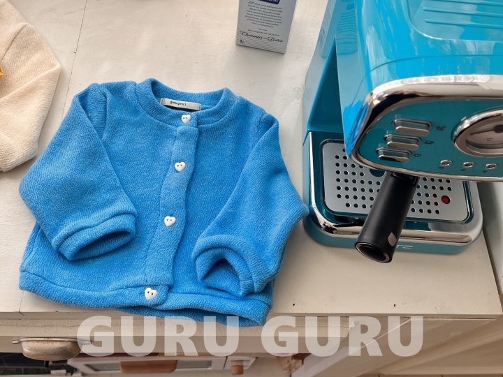 Guru Guru - Korean Baby Fashion - #babyfever - Heart Cardigan - 4