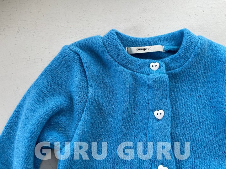 Guru Guru - Korean Baby Fashion - #babylifestyle - Heart Cardigan - 5