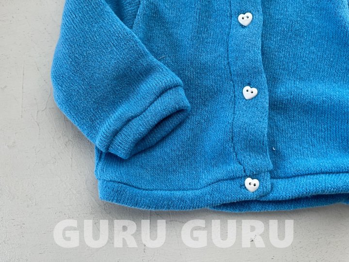 Guru Guru - Korean Baby Fashion - #babyoninstagram - Heart Cardigan - 6