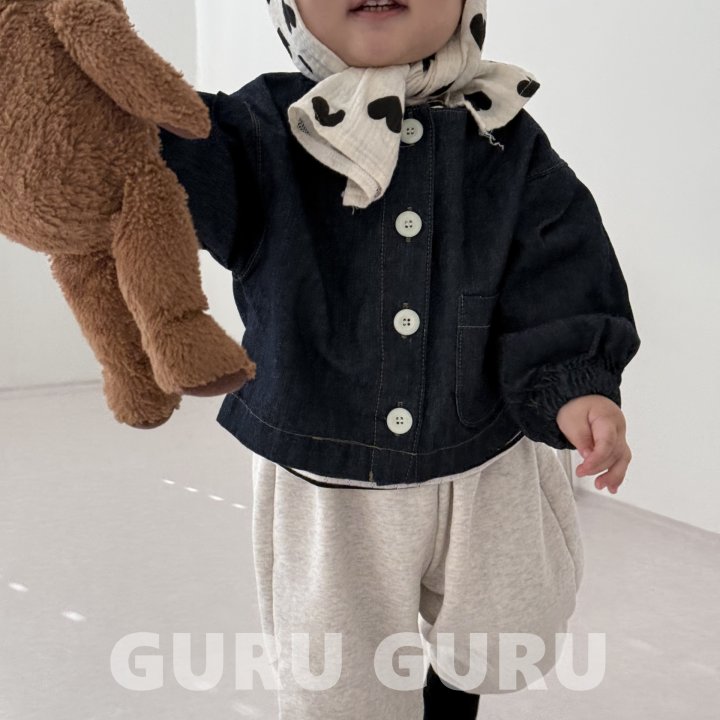 Guru Guru - Korean Baby Fashion - #babyoutfit - Denim Jacket - 10