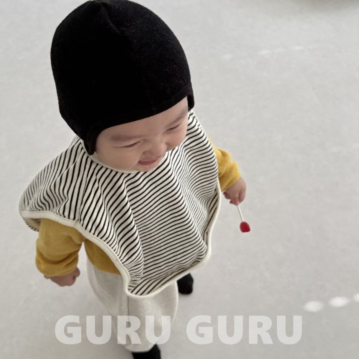 Guru Guru - Korean Baby Fashion - #onlinebabyshop - Stripe Bib - 7