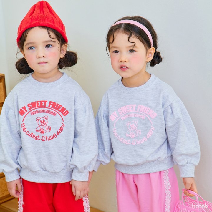 Hanab - Korean Children Fashion - #kidzfashiontrend - Sweet Bear Set - 4