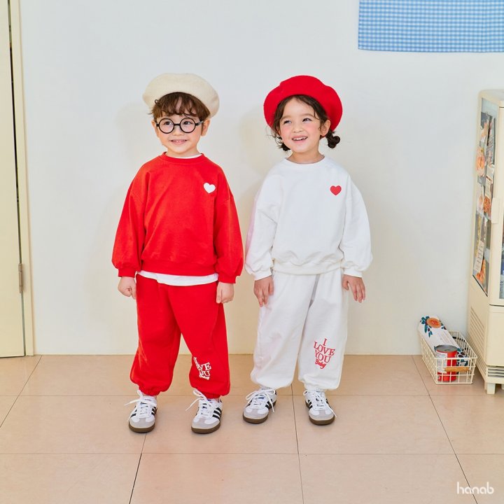 Hanab - Korean Children Fashion - #childrensboutique - I Love Bebe Set - 10